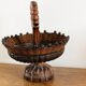 Coupe à fruits en bois sculpté