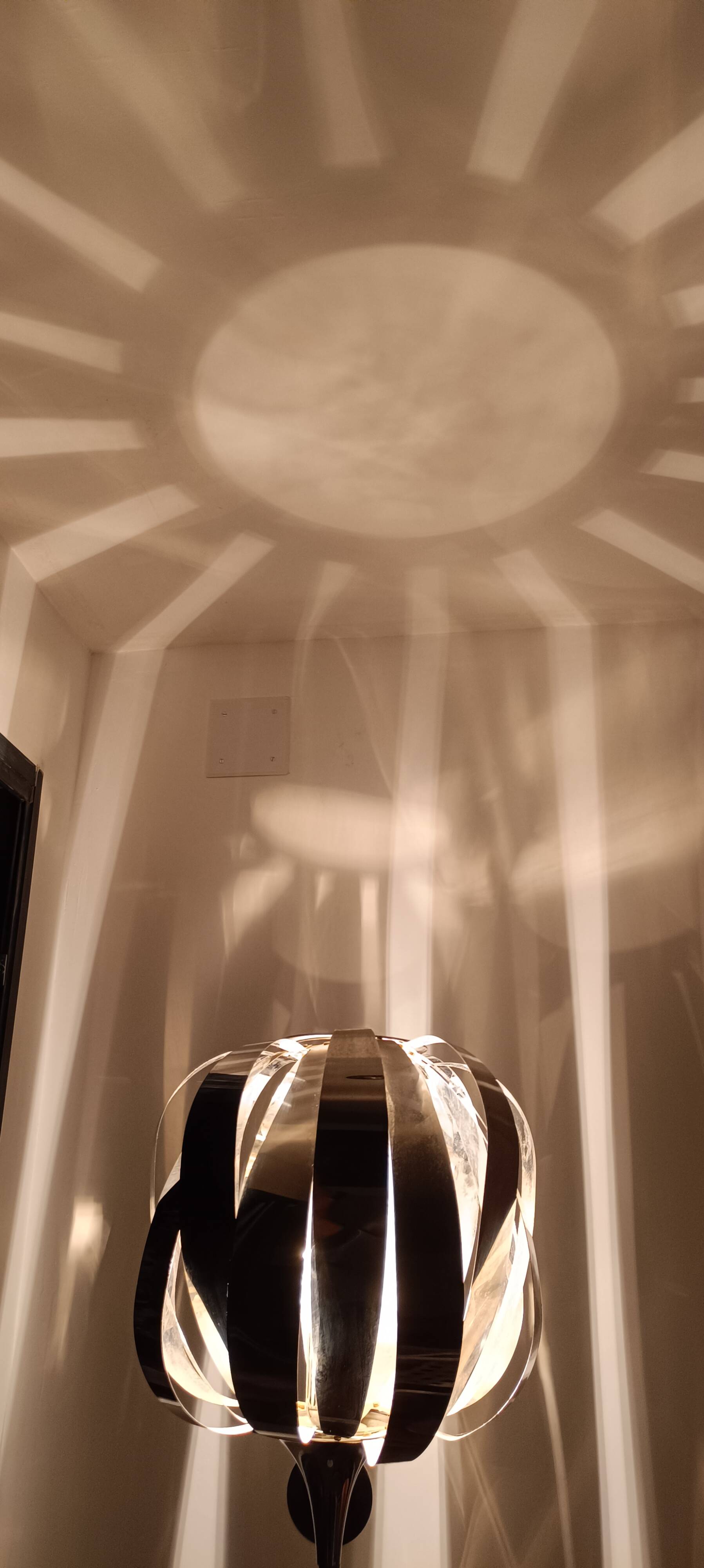 Vintage space age chrome floor lamp 1970