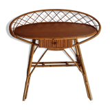Coiffeuse bambou avec miroir