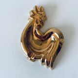 Vintage rooster in gilded ceramic