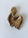 Vintage rooster in gilded ceramic