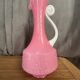 Vintage opaline rose vase design