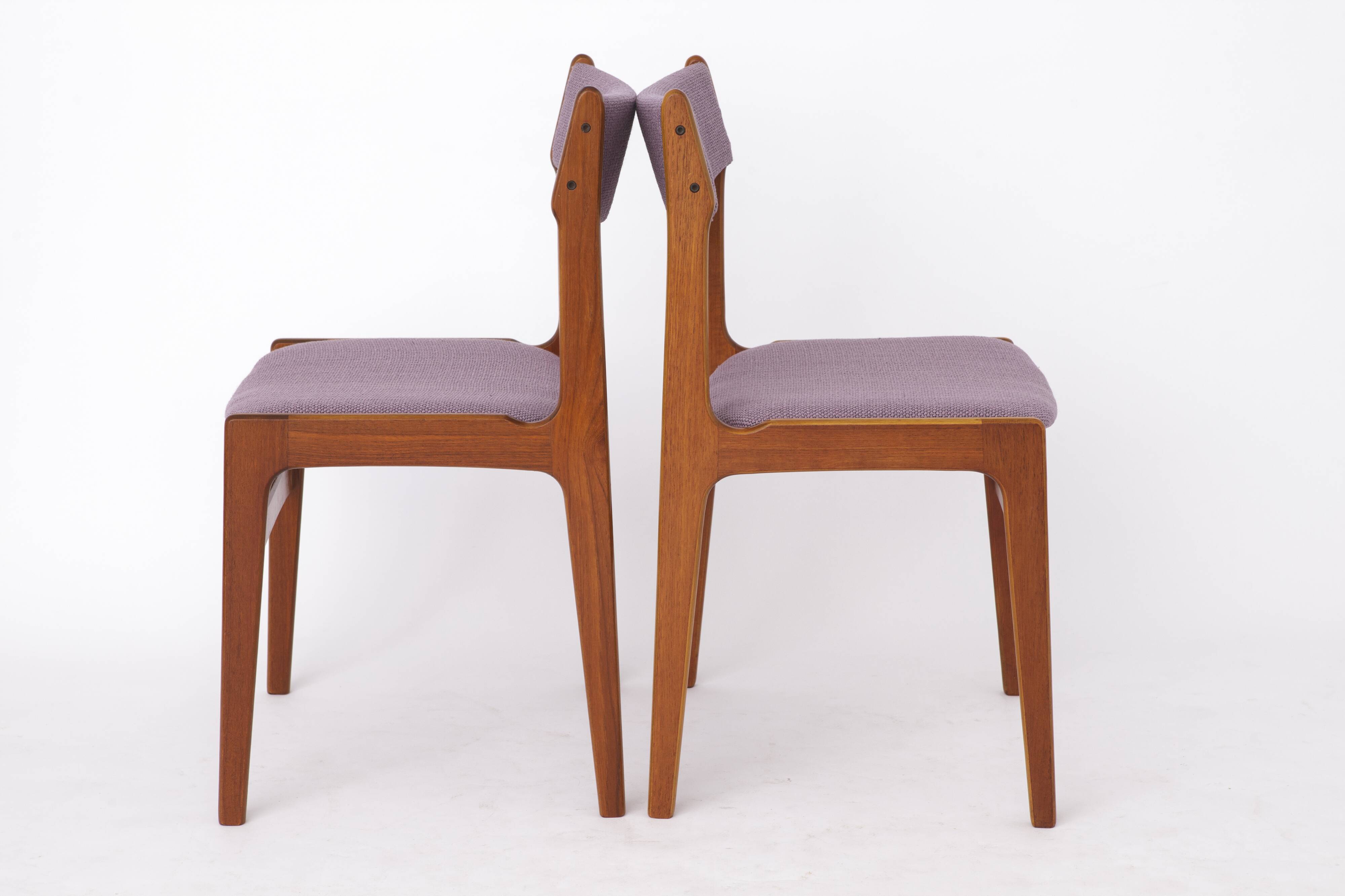 4 Mid-century Vintage Chairs, 1960s, Danish, Teak, Set of 4