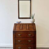 Vintage Bevelled Wall Mirror Campaign Style