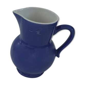 Blue pitcher