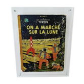 Plexiglas frame with original comic book