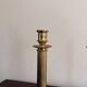 Antique Pair of Gilded Brass Candle Holders Empire Column Louis XVI Villedieu