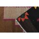 1970s vintage Turkish Oushak handmade wool cotton brown area rug 180x345