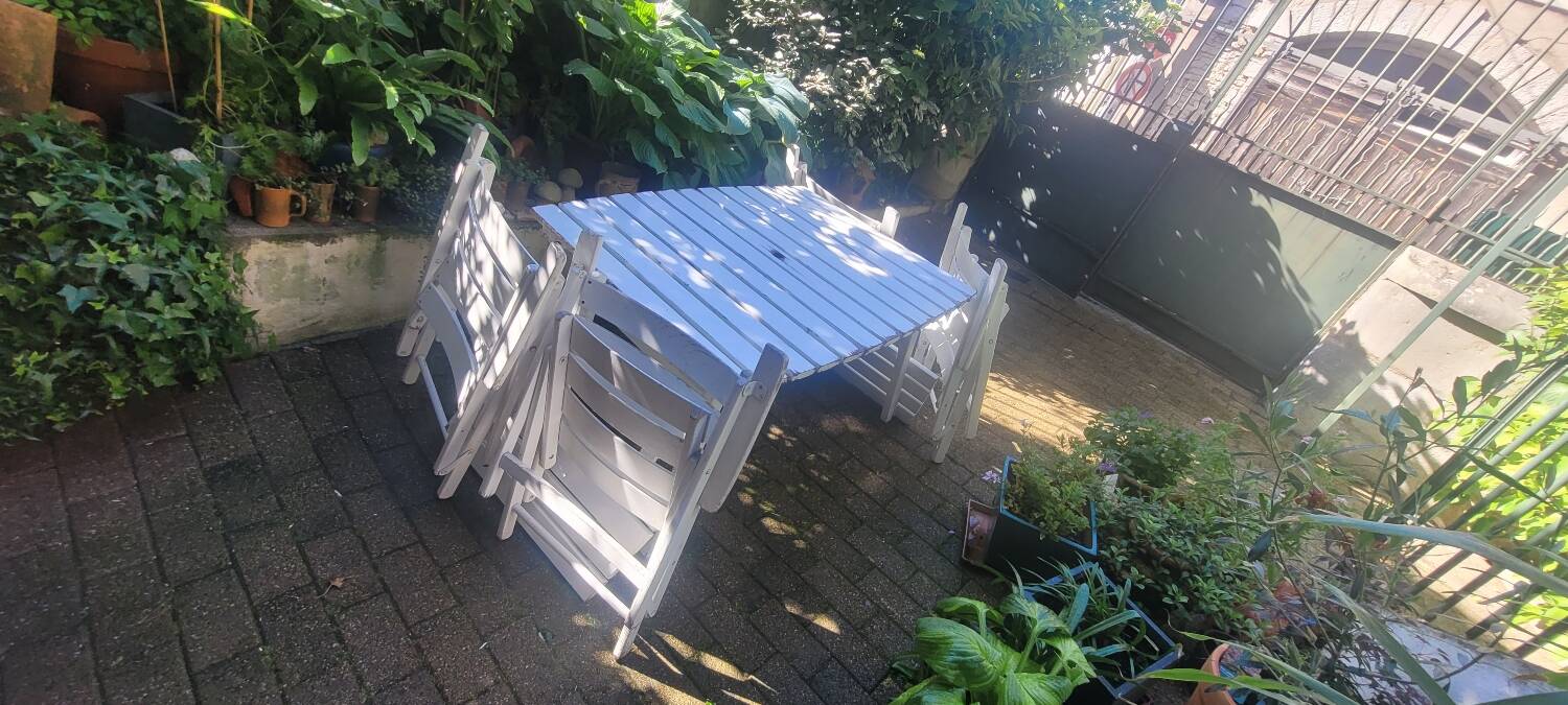 70s wooden garden furniture