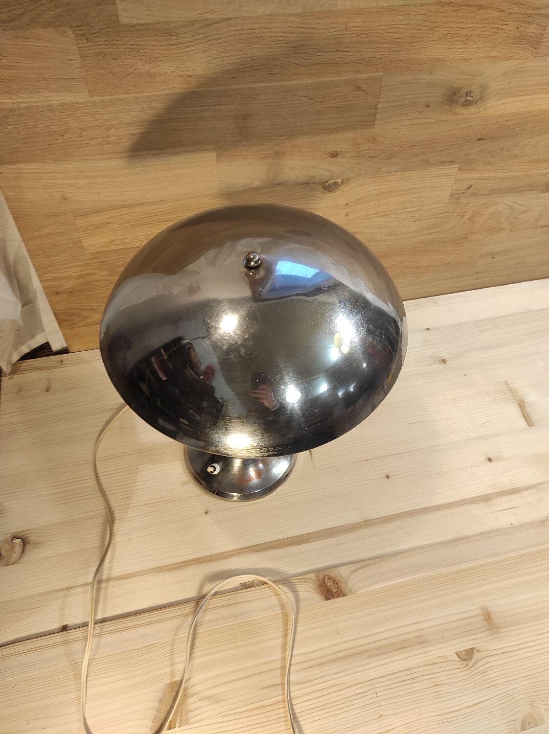 Metal mushroom lamp circa 1920 1940
