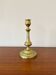 Vintage baluster-shaped antique brass candlestick