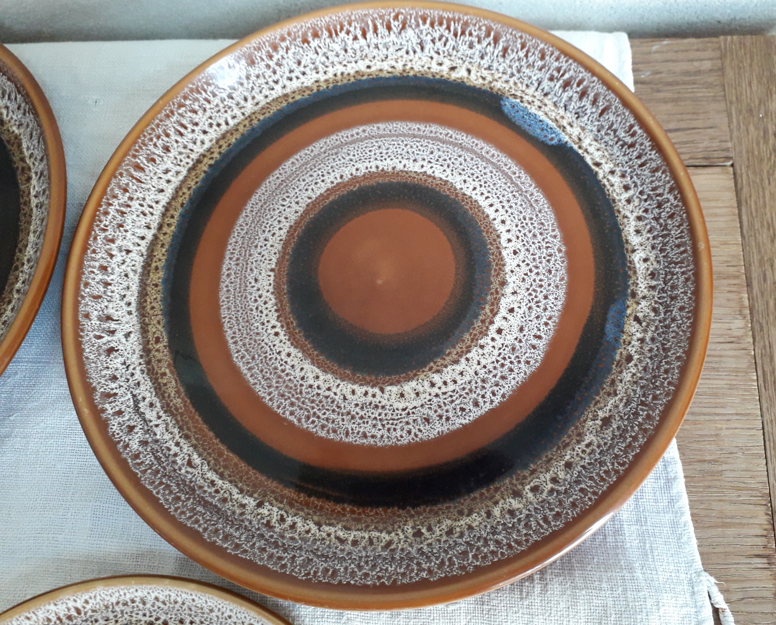 Plates Sarreguemines model "hawaii"