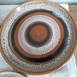 Plates Sarreguemines model "hawaii"