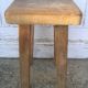 Rustic artisan stool