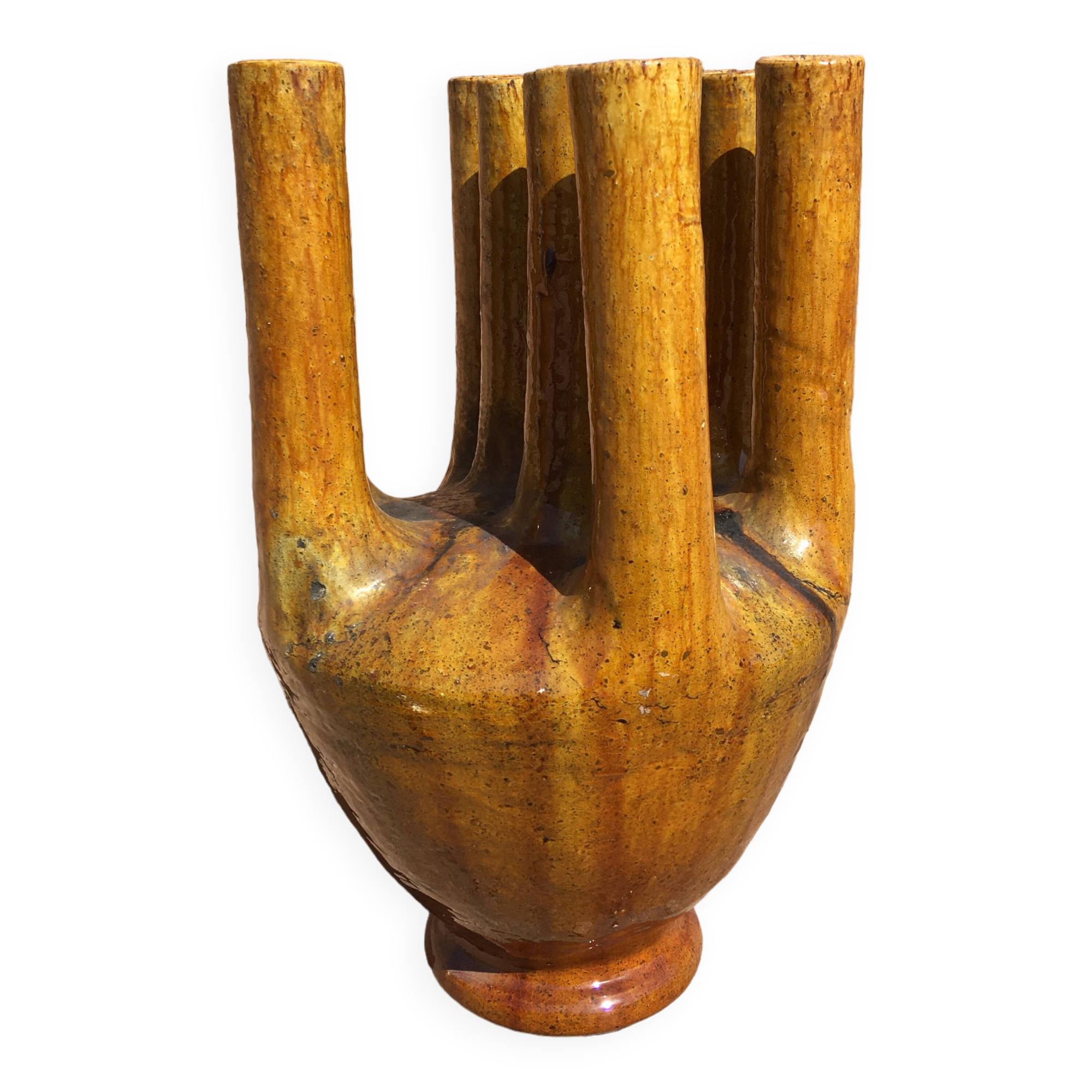 Glazed terracotta tamegroute pottery