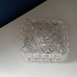 Square glass ceiling lamp vintage