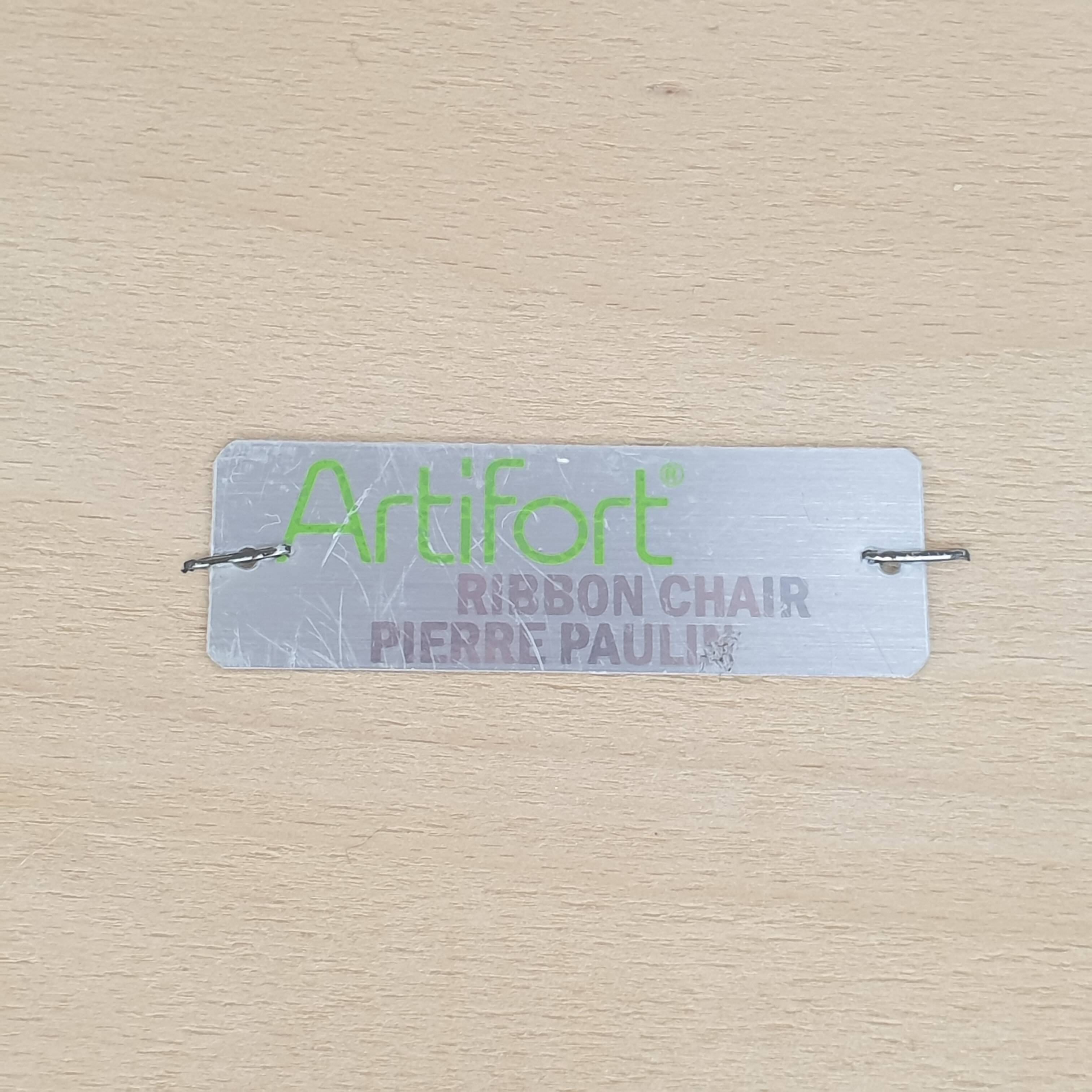 Ribbon Chair With Ottoman by Pierre Paulin for Artifort, 1990's