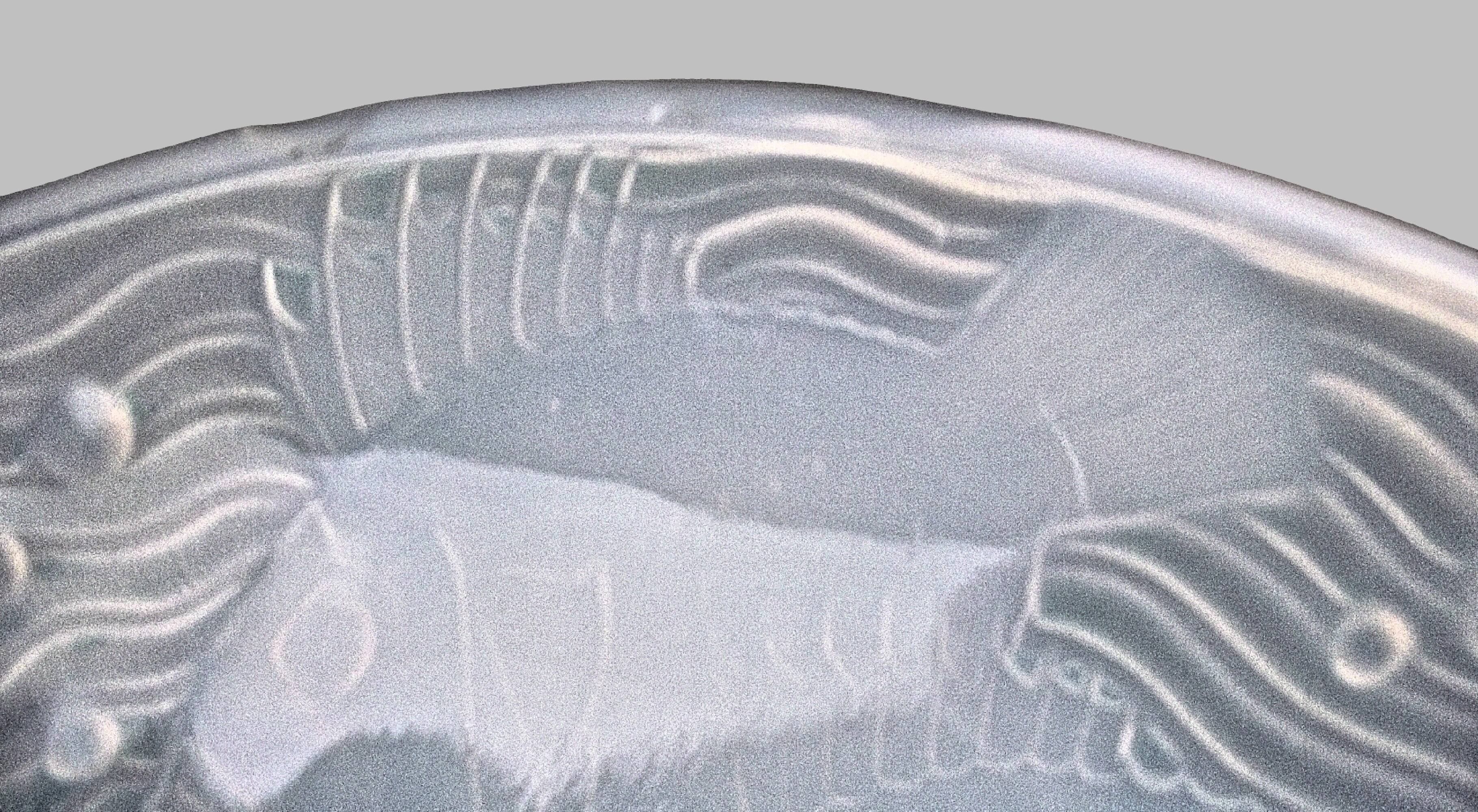 Pair of cups signed p d'avesn opalescent glass france 1930s