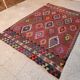 Vintage Turkish kilim handwoven 152x232 cm