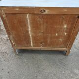 Parisian buffet old gray patina 2 doors 2 drawers