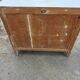 Parisian buffet old gray patina 2 doors 2 drawers