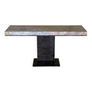 Console en marbre et - acier