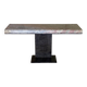 Console in marble and steel