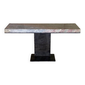 Console in marble and steel