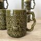 Mugs vintage BP en céramique années 70