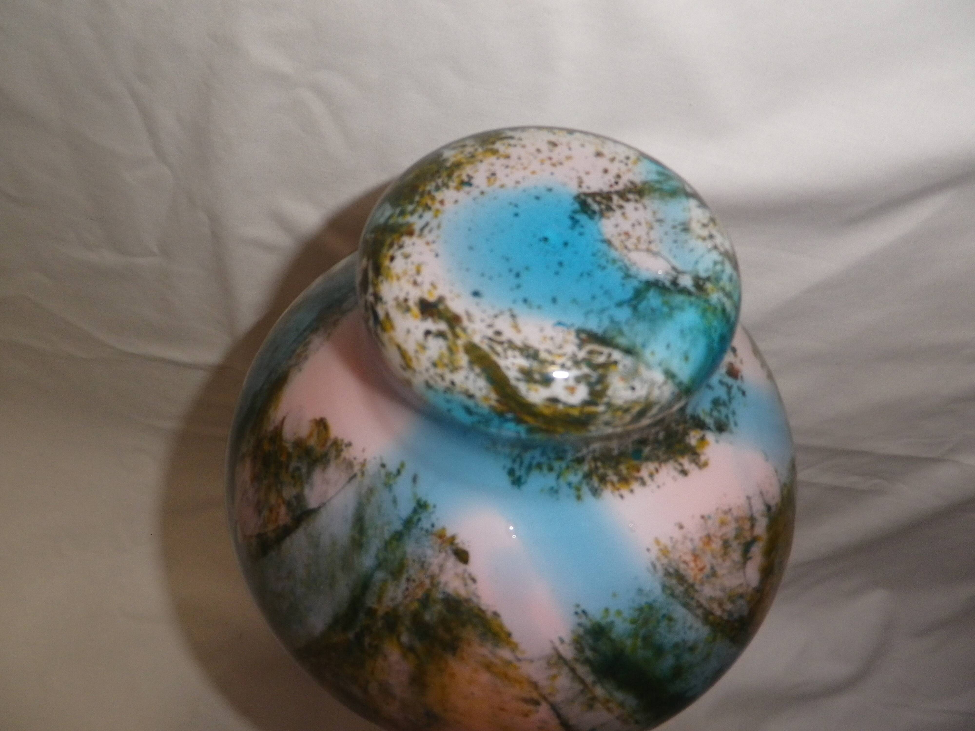 Murano vase with corolla neck