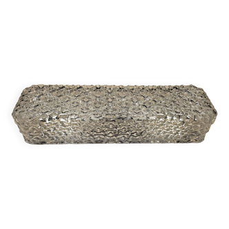 Hammered glass wall light
