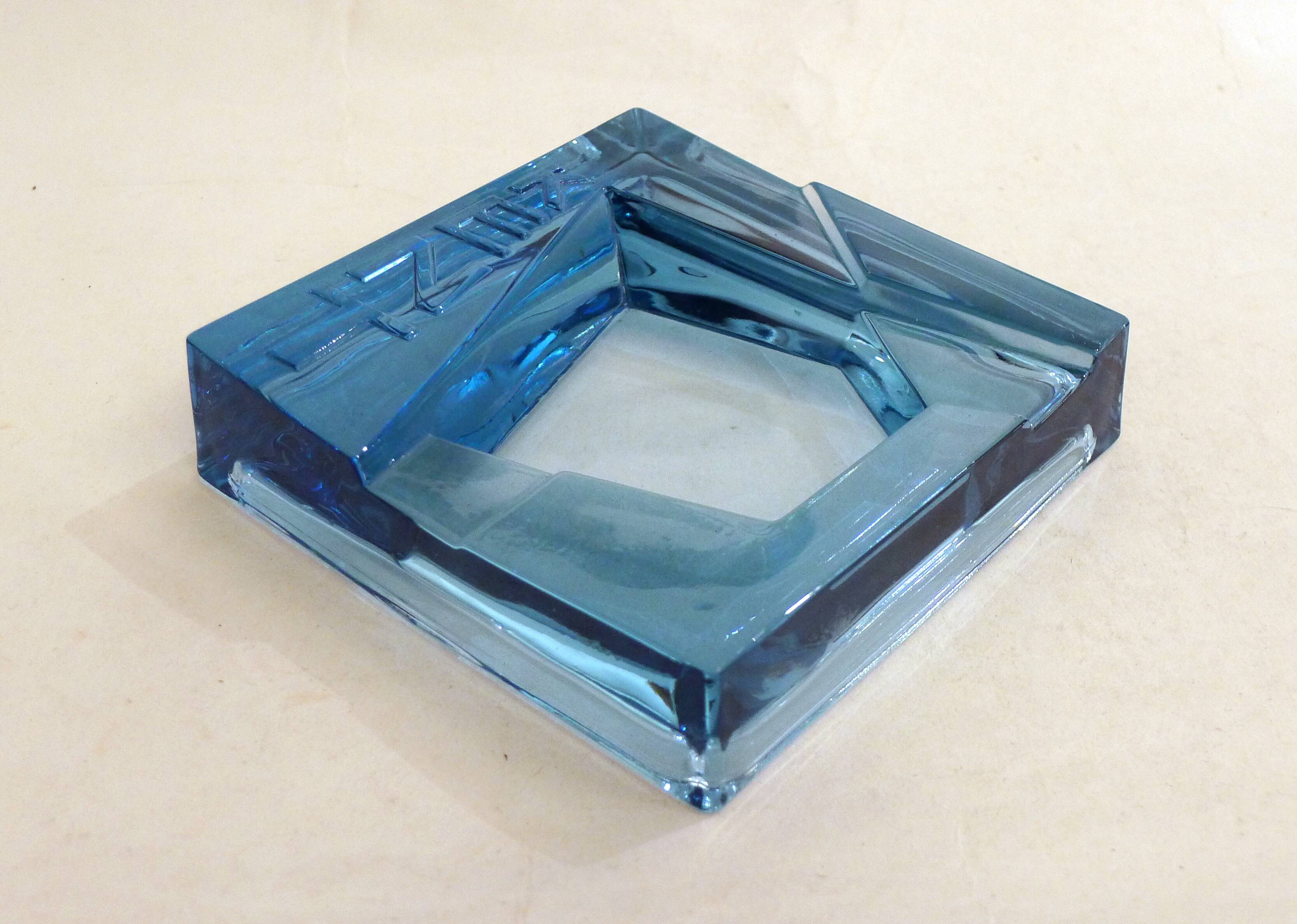Kent ice floe glass ashtray