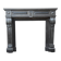 Large Napoleon III fireplace in black Belgian marble, circa 1880