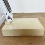 Vintage White Italian Architect Table Lamp, 1970s