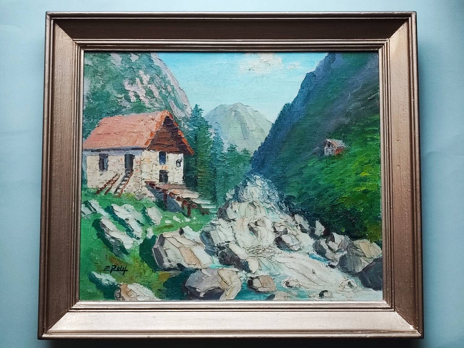 Tableau paysage - par E. Petit