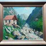 Tableau paysage - par E. Petit
