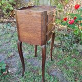 old bedside table or console with 3 drawers