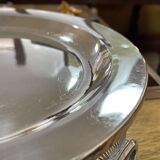 Silver metal dish warmer