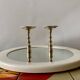 Pair of antique brass candlesticks