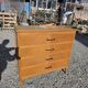 Vintage oak chest of drawers from the 60s