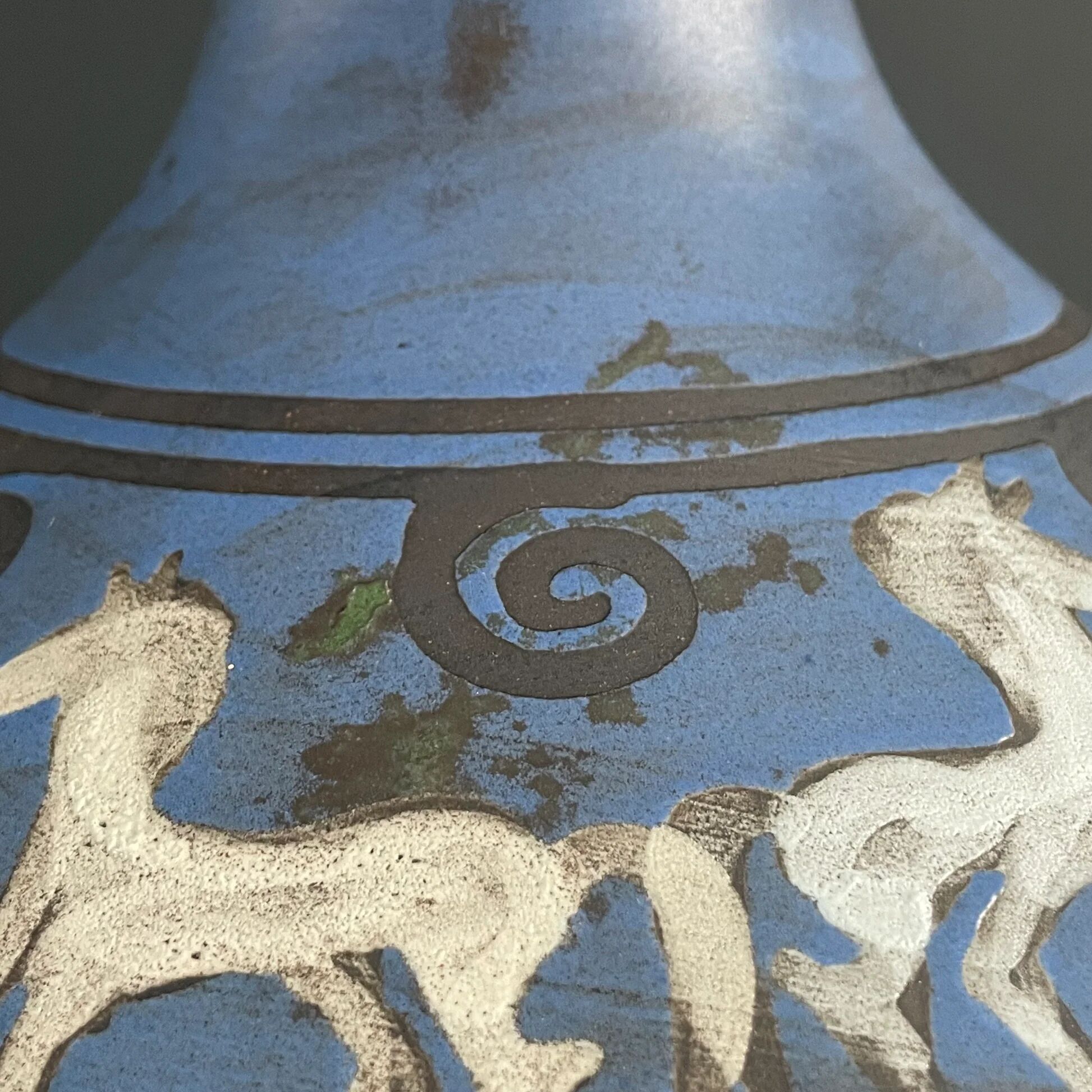 Vase Ceramano motif Pergamon - West Germany