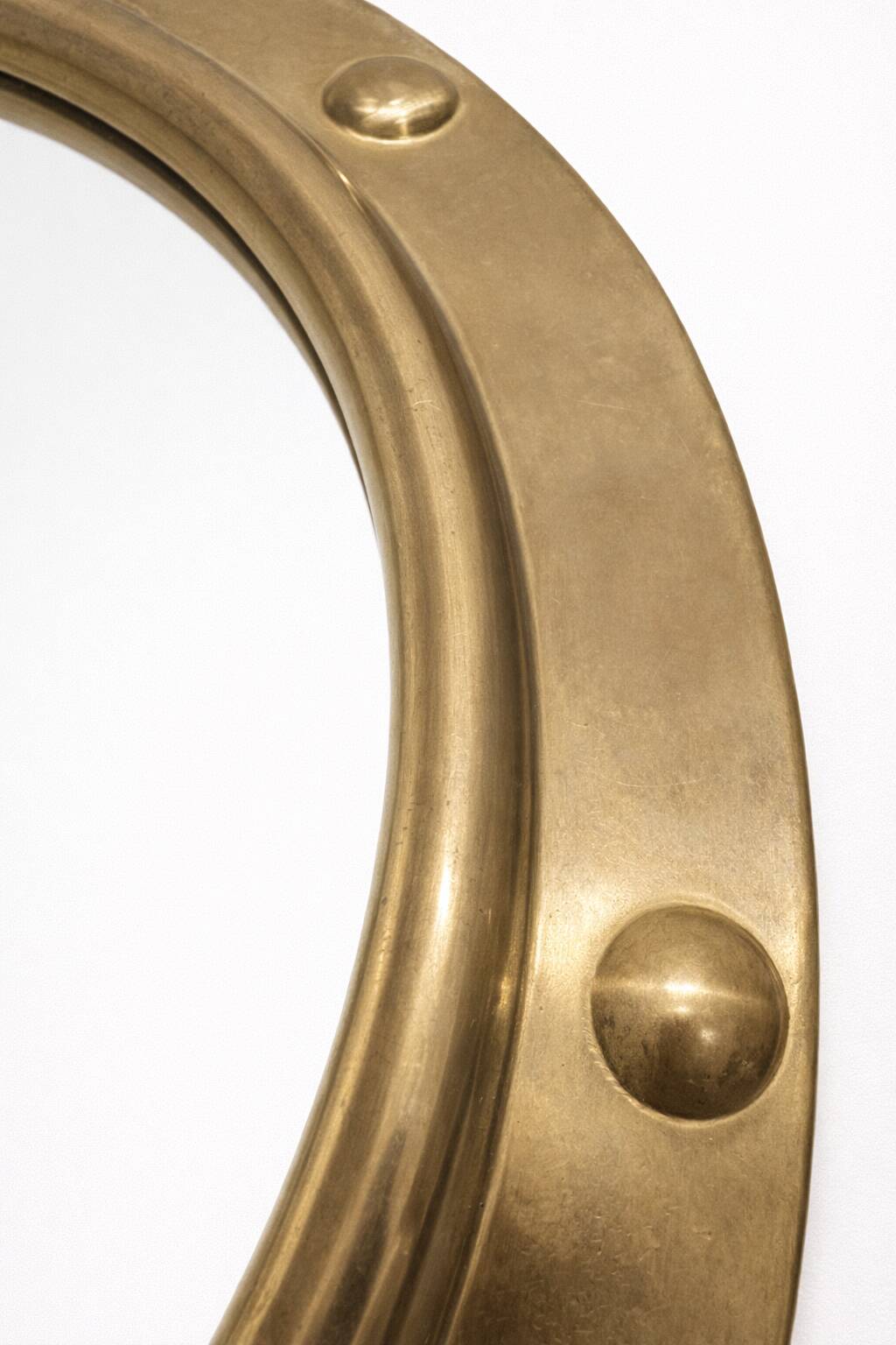 Brass Porthole Mirror — PEERAGE, England 1950