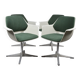 A set of chairs designed by G. Leowald for Wilkhahn, 1960s