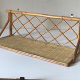 Vintage rattan shelf design 60 years