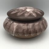 Bonbonnière en grès cérame flammé alphonse mouton - alpho - 16 cm