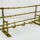 Bamboo-like coat rack in bronze