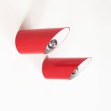 Original 1970's Pop art 'Obliqua' wall lamps by Ignazia Favata and Claudio Dini for Bieffeplast