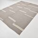 8x10 Gray Beige Vintage Kilim Rug, 235x317Cm
