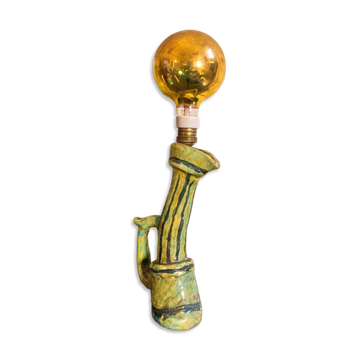 Lampe sculpturale en céramique, Italie, années 60