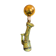 Sculptural ceramic lamp, Italy, 1960s